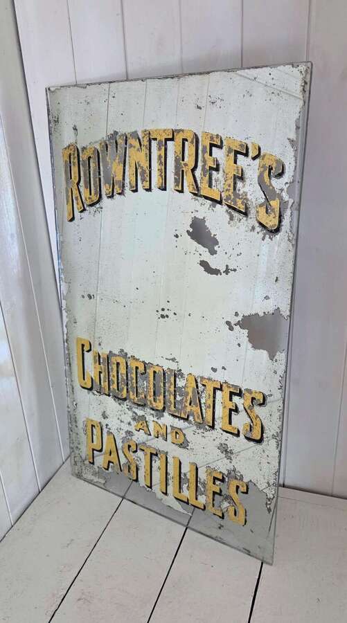 Original Early 20th Century Rowntree's Chocolates and Pastilles advertising Mirror