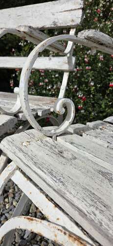 Four French Wrought Iron Garden chairs c1910