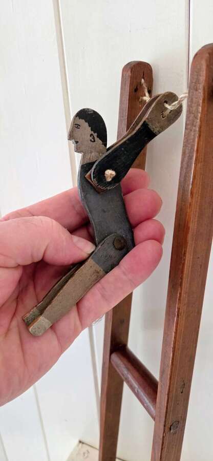 Early 20th century Folk art Trapeze toy