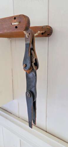 Early 20th century Folk art Trapeze toy