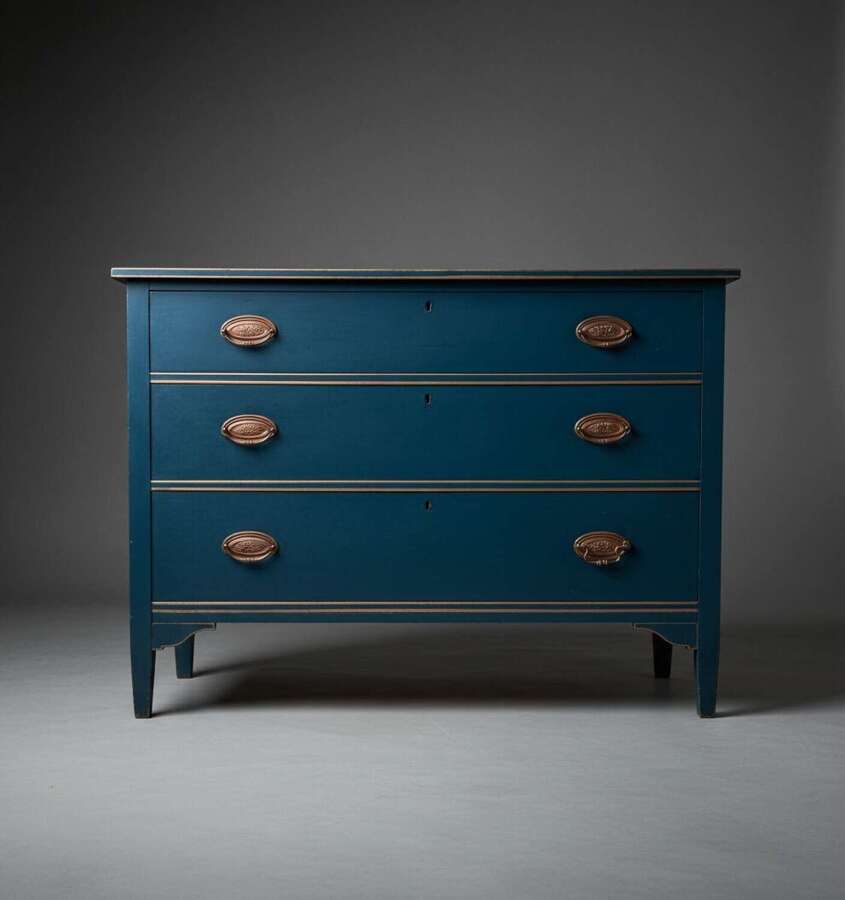 19th century painted chest of drawers