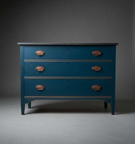 19th century painted chest of drawers