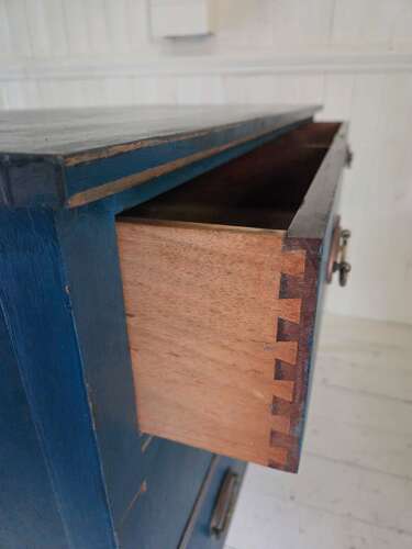 19th century painted chest of drawers