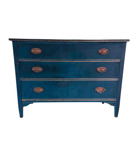 19th century painted chest of drawers