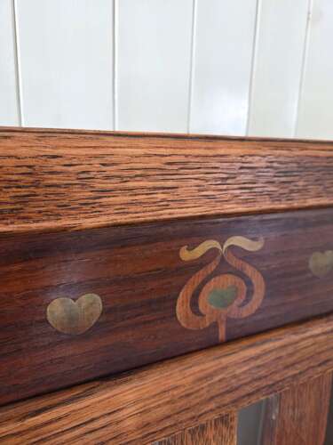 Rare Shapland&Petter Arts&Crafts period Oak box Settle c1900