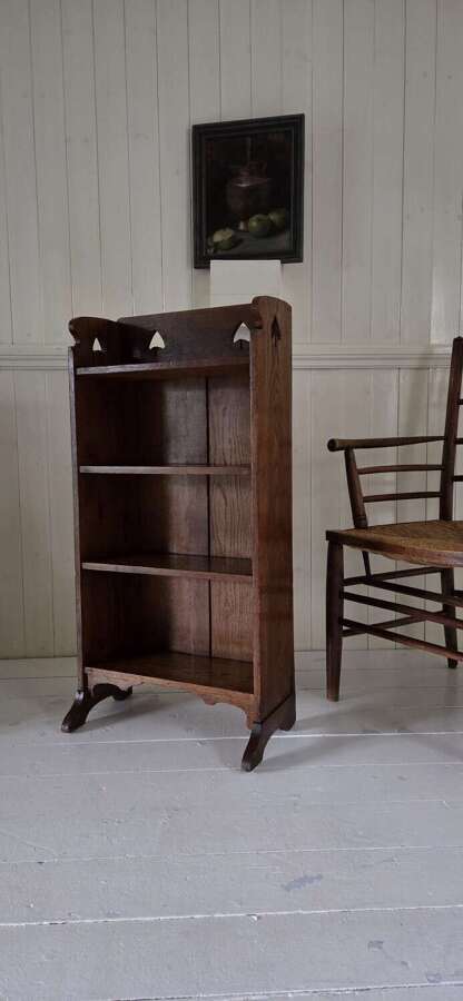 Arts&Crafts period Oak open Bookcase