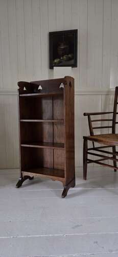 Arts&Crafts period Oak open Bookcase