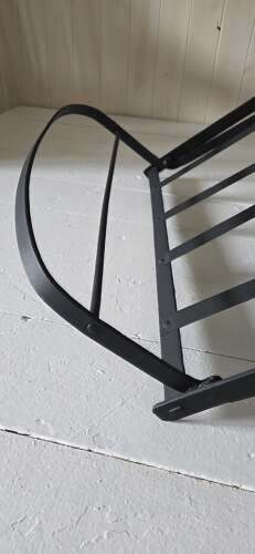19th Century Metamorphic wrought iron Campaign Chair