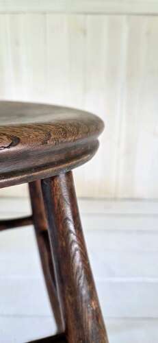 19th Century Elm Kitchen stool.