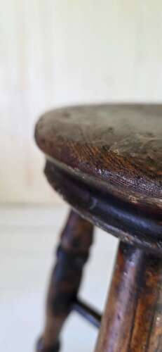 19th Century Elm Tavern Stool
