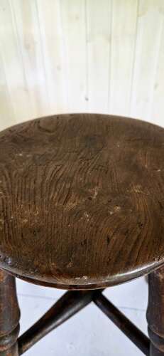 19th Century Elm Tavern Stool