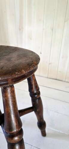 19th Century Elm Tavern Stool