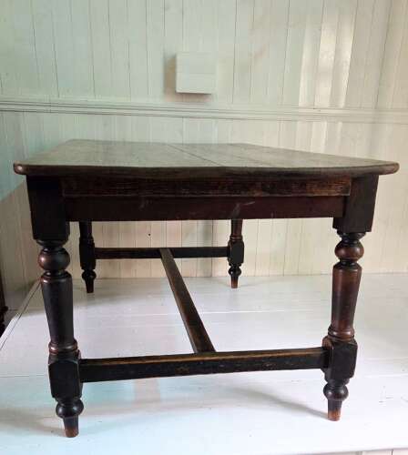 19th Century Pine Farmhouse Refectory Dining Table