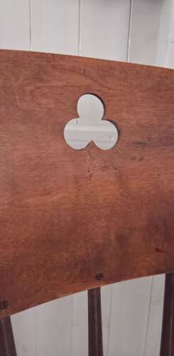 Victorian beech 'Penny' seat Windsor Chair