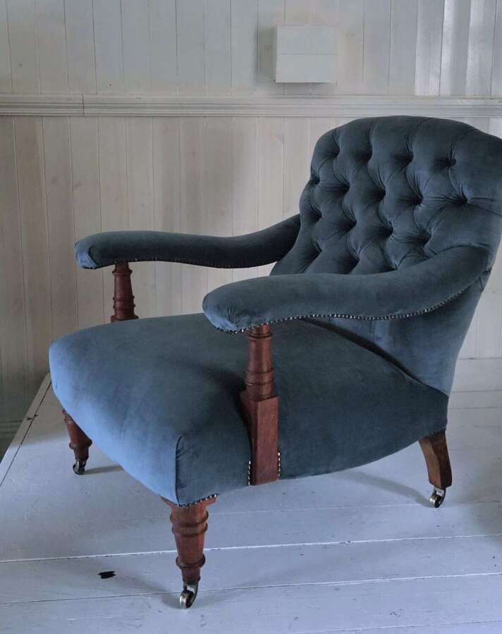 A 19th Century Open Armchair in the manner of Howard&Sons