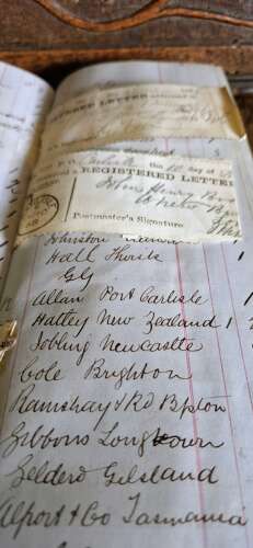 Victorian postal Ledger 1867-70