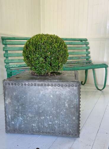 Mid 20th Century Riveted Galvanised Planter