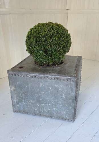 Mid 20th Century Riveted Galvanised Planter