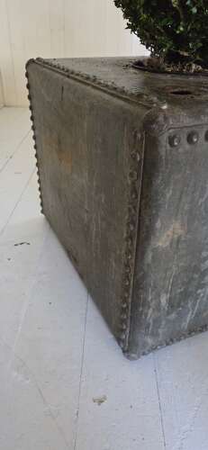 Mid 20th Century Riveted Galvanised Planter