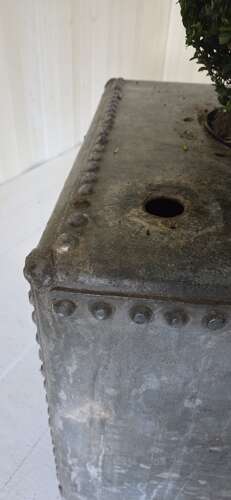 Mid 20th Century Riveted Galvanised Planter