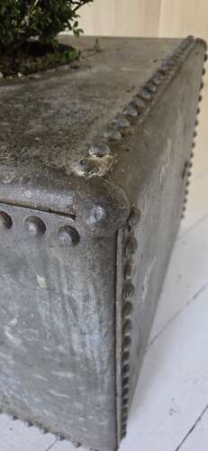 Mid 20th Century Riveted Galvanised Planter