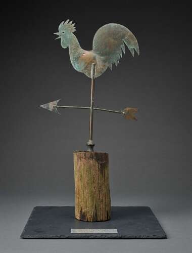 Early 20th Century Folk art Copper Cockerell