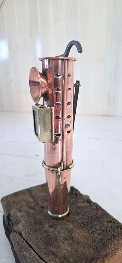 19th Century Copper Martime Signalling Lamp