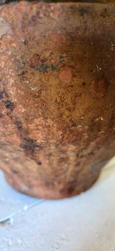 19th Century Anatolian Amphora half glazed terracotta water jug