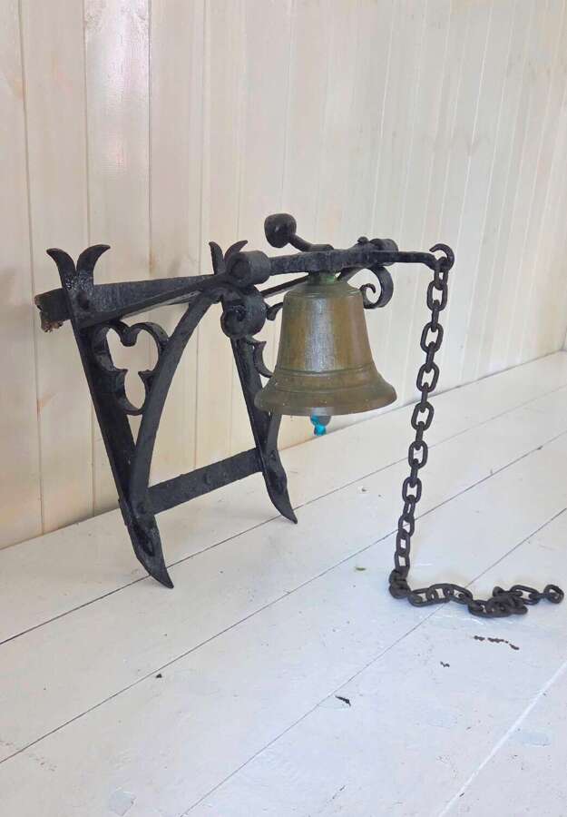 Late 19th Century Wrought Iron Alpine calling Bell
