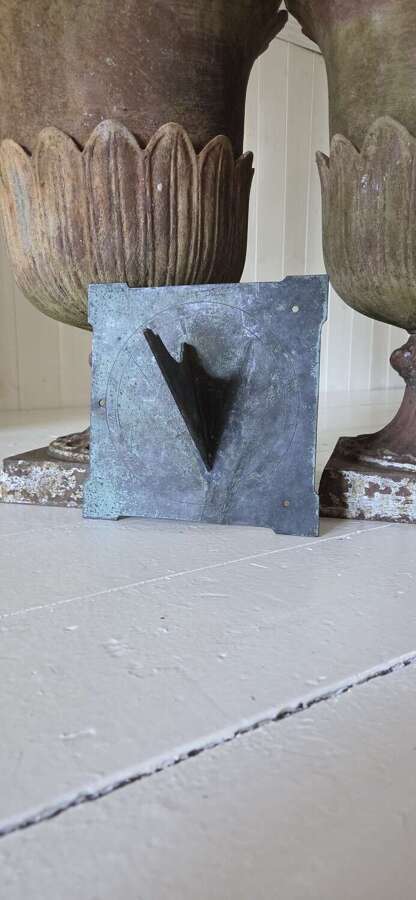 An early 19th Century Bronze Sundial Plate