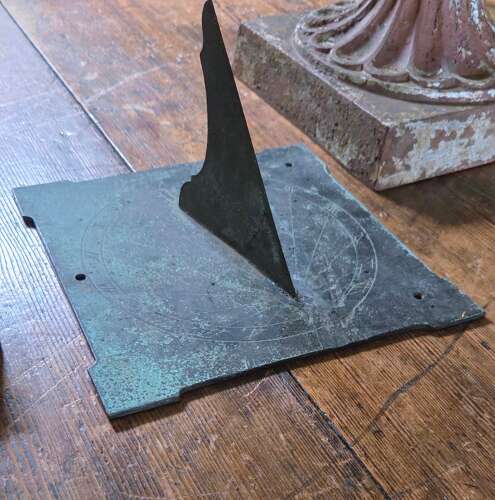 An early 19th Century Bronze Sundial Plate