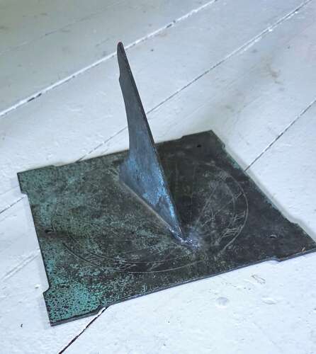 An early 19th Century Bronze Sundial Plate