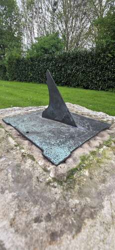 An early 19th Century Bronze Sundial Plate