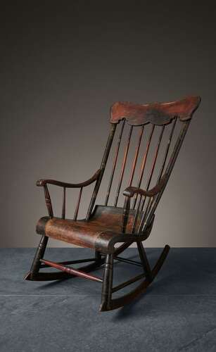 A mid 19th Century American, Boston Rocking Chair