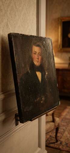 Decorative 19th Century Oleograph portrait