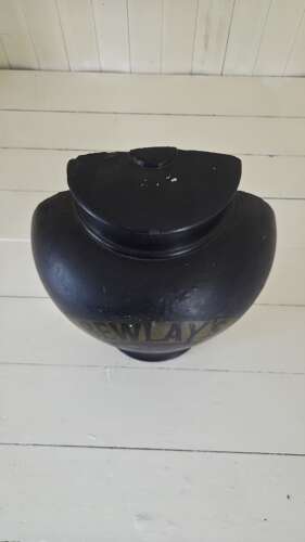 Early 20th Century Bewlays Tobacconist painted plaster Advertising Jar