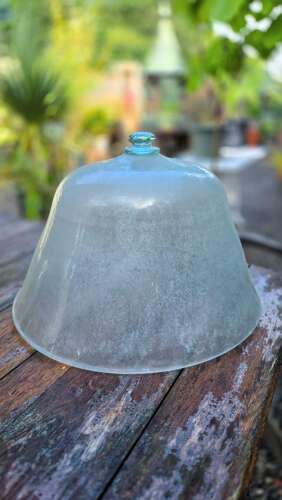 French 19th Century Glass Melon Cloche