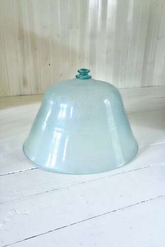 French 19th Century Glass Melon Cloche