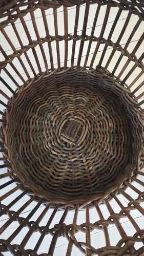 A traditional early 20th Century Wicker Herring Basket