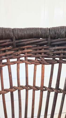 A traditional early 20th Century Wicker Herring Basket
