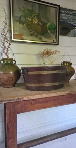 Early 19th Century Paper Mache Wine Cooler