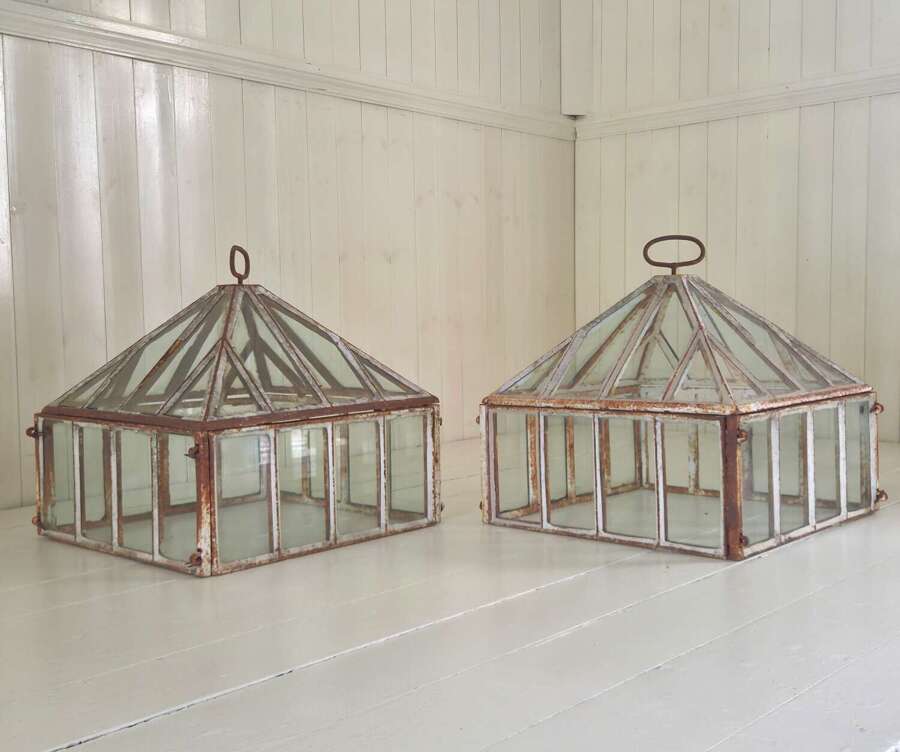 A Pair of Victorian Garden Cloches