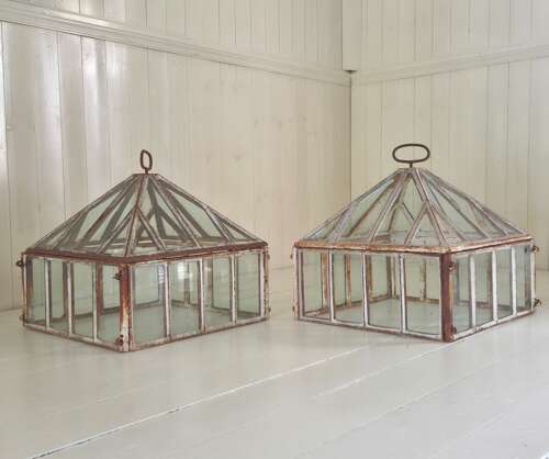 A Pair of Victorian Garden Cloches