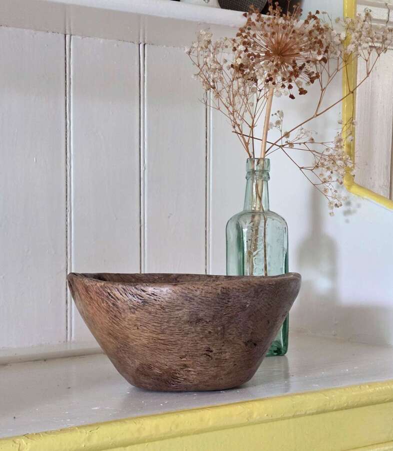 An 18th Century primitive Burr Oak Bowl