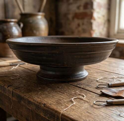 An early 19th Century French turned Sycamore Bowl