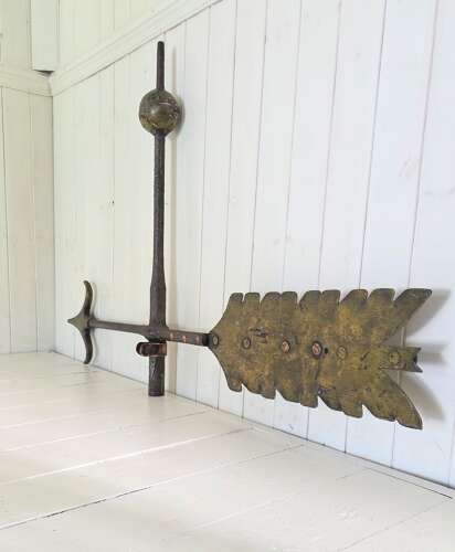 Large scale 19th Century folk art arrow Weathervane