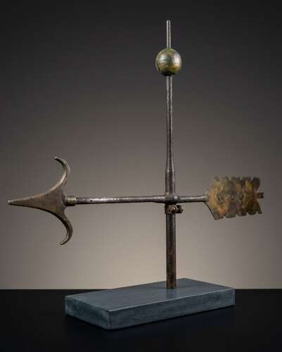 Large scale 19th Century folk art arrow Weathervane