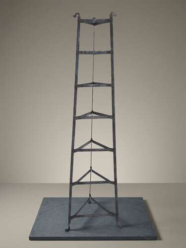 Victorian seven tier wrought iron Saucepan Stand