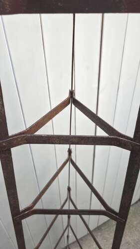 Victorian seven tier wrought iron Saucepan Stand