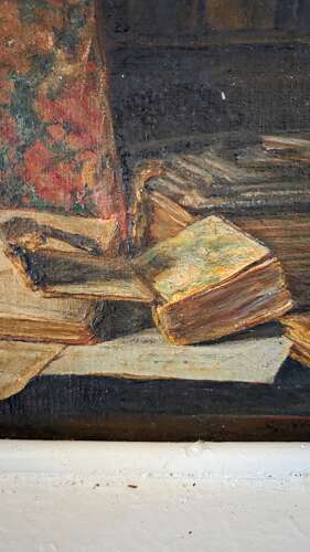 Early 20th Century oil on board Vanitas style still life